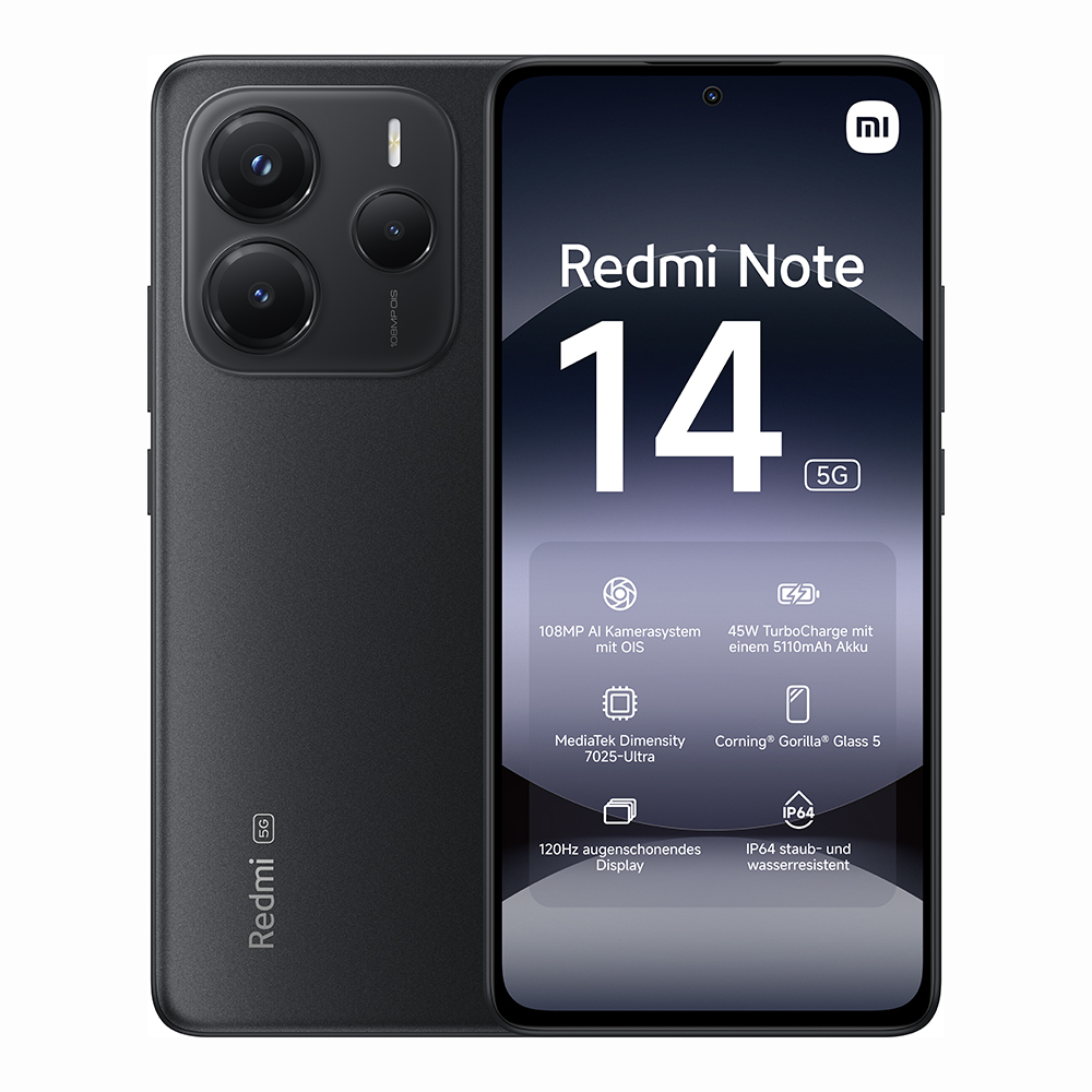 Redmi Note 14 5G 8GB/256GB | Midnight Schwarz